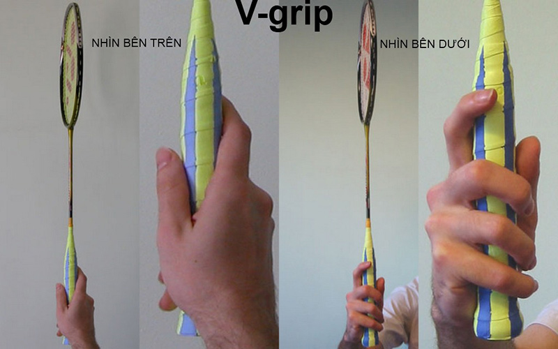 Cách cầm vợt cầu lông thuận tay
