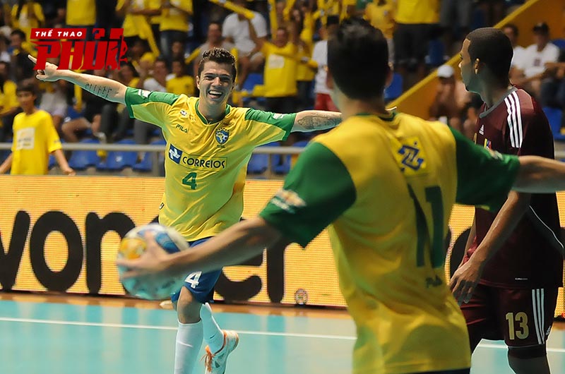 ĐT Futsal Brazil được đánh giá mạnh nhất bảng đấu