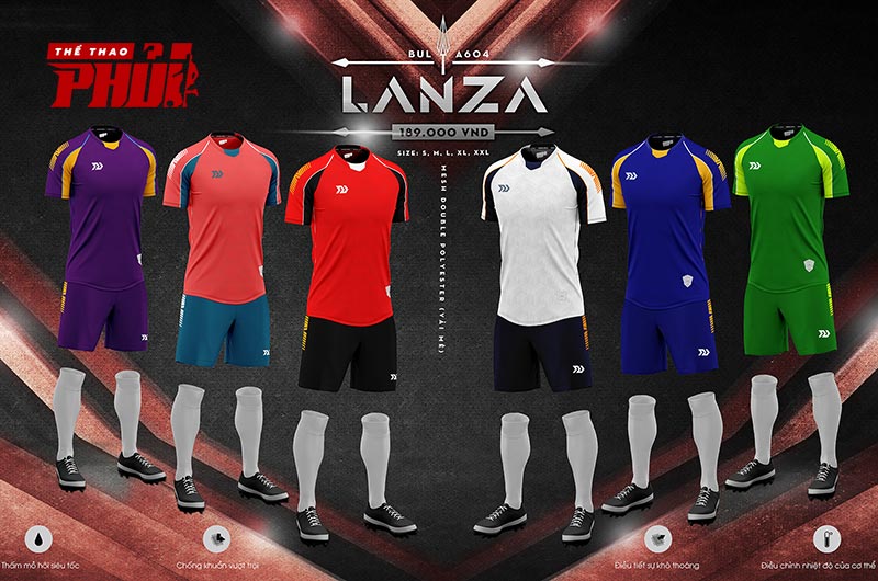 Mẫu quần áo bóng đá Bulbal Lanza